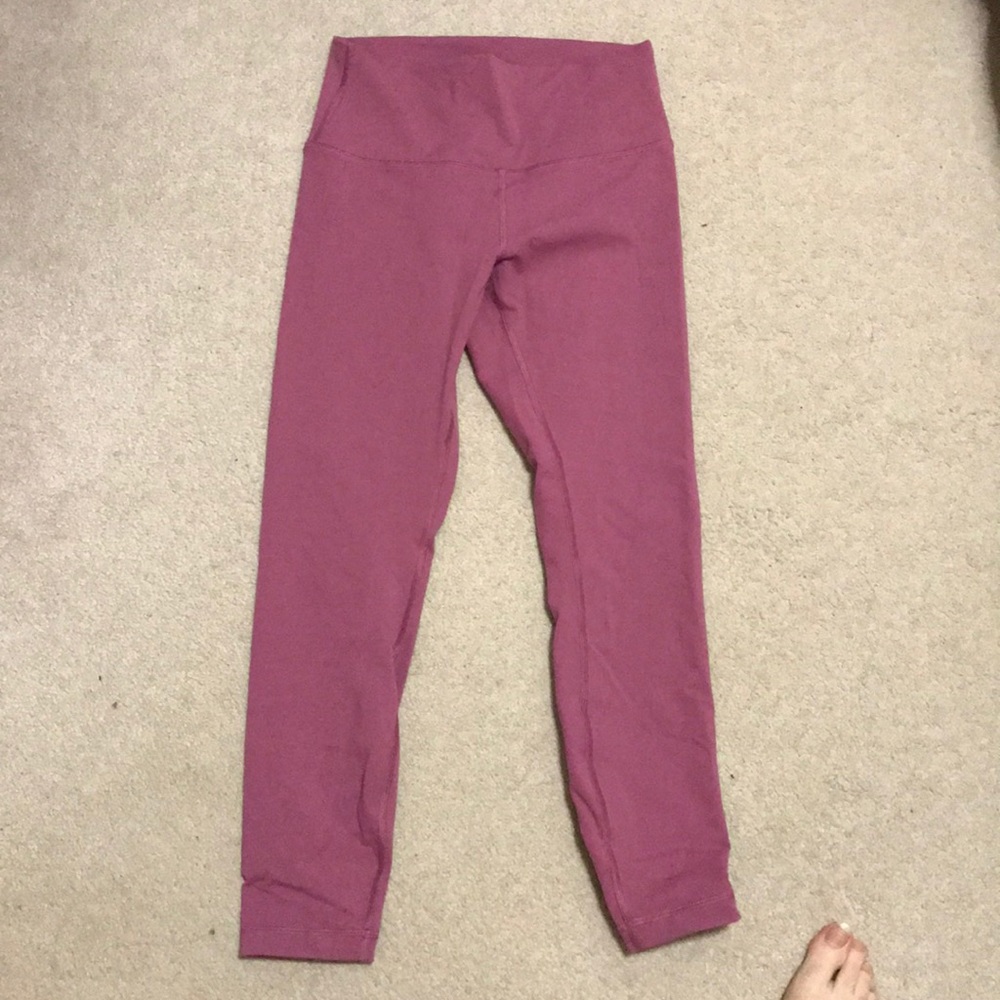 Pink high rise lululemon leggings